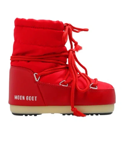Moon Boot Icon Low Snow Boots In Red