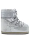 Moon Boot Icon Low Glitter Snow Boots In Silver