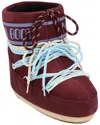 Moon Boot Icon Low Burgundy Suede Boot In Red