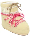 Moon Boot Woman Ankle Boots Pastel Yellow Size 8-9.5 Leather In Yellow