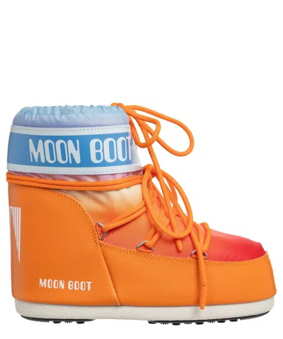 Moon Boot Icon Low Sunrise Snow Boots In Orange