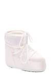 Moon Boot Icon Low Rose Pearly Ankle Boots In Pink