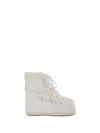 Moon Boot Icon Low White Faux-fur Boots In White
