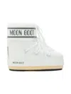 Moon Boot Icon Low White Logo-print Lace-up Boots In White