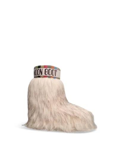 Moon Boot Icon Mid Yeti Faux Fur Ankle Boots