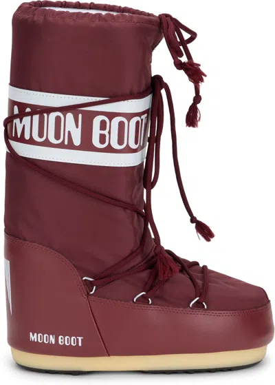 Moon Boot Icon Mini Boot - Insulated & Water-repellent In Burgundy