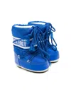 Moon Boot Crib Nylon Ankle Snow Boots In Blue