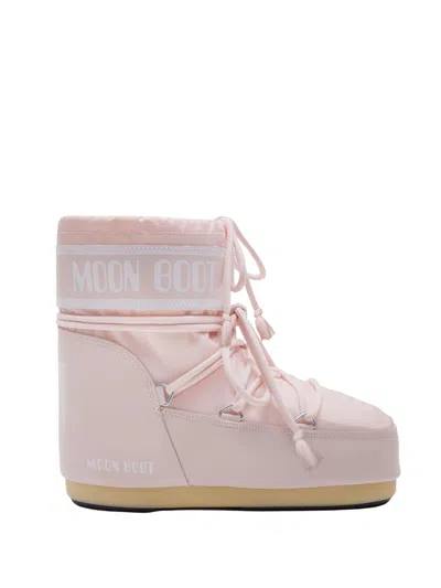 Moon Boot "icon Moonboot" Low Nylon Boots In Neutral