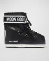 Moon Boot Icon Low Shell And Faux Leather Snow Boots In Black