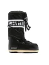 Moon Boot Knee Boots In Black