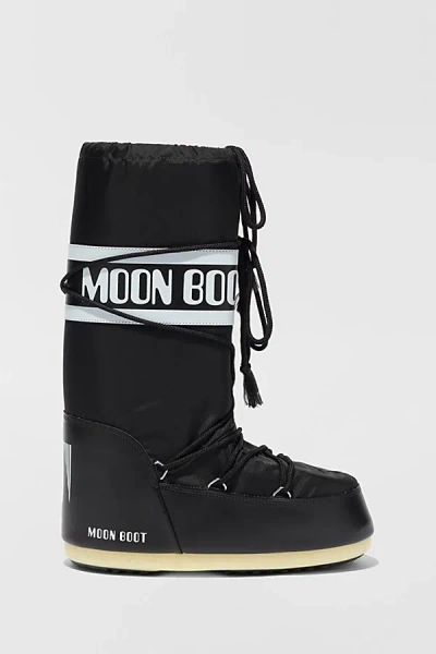 MOON BOOT ICON NYLON BOOT IN BLACK, WOMEN'S AT URBAN OUTFITTERS