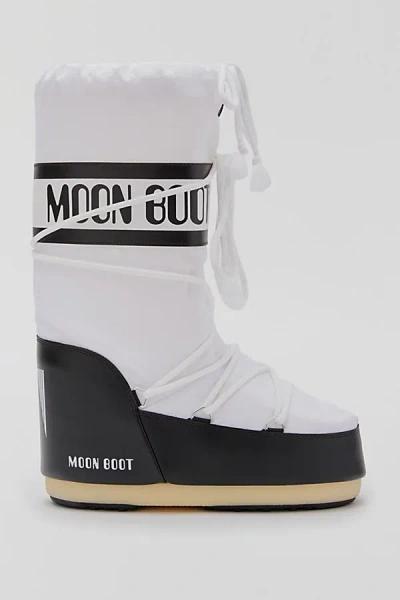Moon Boot Two-tone Nylon And Synthetic Leather Icon Boots In Multi