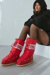 Moon Boot Women's Icon Nylon Cold Weather Boots In Red