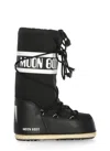 Moon Boot Icon Shell And Faux Leather Snow Boots In Black