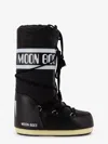 Moon Boot Icon Shell And Faux Leather Snow Boots In Black