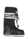 Moon Boot Icon Tall Nylon Snow Boots In Black
