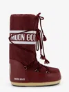 Moon Boot Icon Nylon Boots In Red