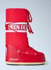 Moon Boot Icon Nylon Boots In Red