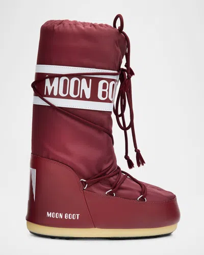 MOON BOOT ICON NYLON KNEE-HIGH SNOW BOOTS