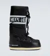 Moon Boot Logo Waterproof Nylon Snow Boots In Black