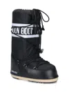 Moon Boot Icon Shell And Faux Leather Snow Boots In Nero