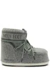 Moon Boot Icon Padded Felt Snow Boots In Grey