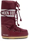 Moon Boot Icon Padded Nylon Mid-calf Snow Boots In Burgundy