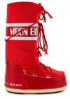 Moon Boot Classic Nylon Waterproof Snow Boots In Red