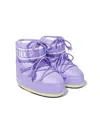 Moon Boot Icon Panelled Ankle Boots In Purple