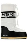 Moon Boot Icon Shell And Faux Leather Snow Boots In White