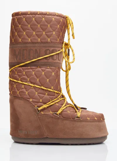 Moon Boot Icon Quilted Boots In Brown