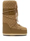 Moon Boot Icon Quilt Boots Caramel In Brown
