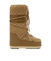 Moon Boot Icon Quilt Boots Caramel In Brown