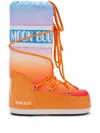 Moon Boot Icon Nylon Ankle Snow Boots In Orange