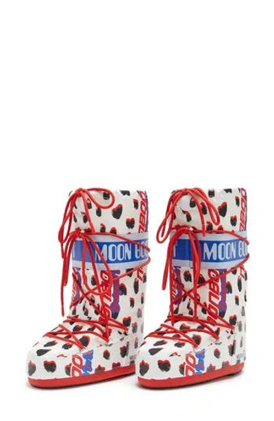 Moon Boot ® Icon Retrobiker Water Repellent  In Dalmatian