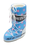 Moon Boot ® Icon Retrobiker Water Repellent  In Pink Stars