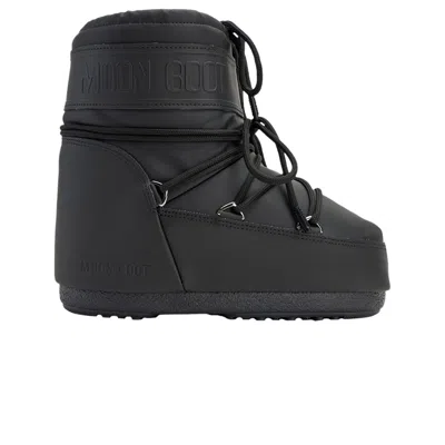 Pre-owned Moon Boot Icon Rubber Low Boot 'black' | Men's Size 4.5