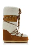 Moon Boot Icon Shearling Boots In Brown