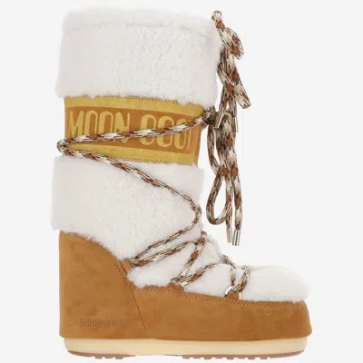 Moon Boot Icon Shearling Boots In Multi