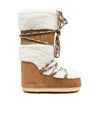 Moon Boot Icon Shearling And Suede Snow Boots In Brown