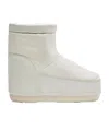 Moon Boot Icon Shoeleless Booties In White