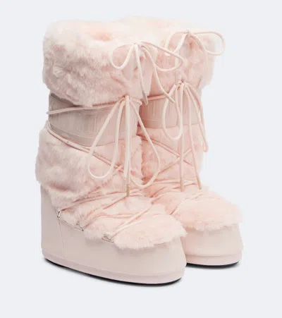 Moon Boot Icon Snow Boots In Pink