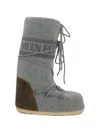 Moon Boot Logo-embellishment Boots In Grey