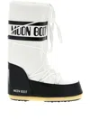 Moon Boot Icon Shell And Faux Leather Snow Boots In White