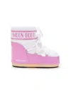 Moon Boot Pink & White Icon Low Boots In White