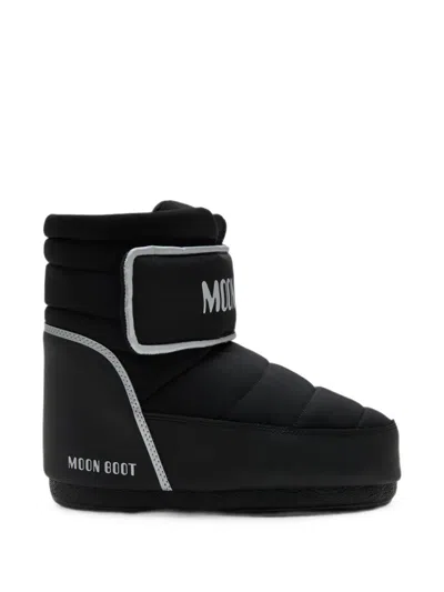 Moon Boot Icon Strap Black Boots In Multi