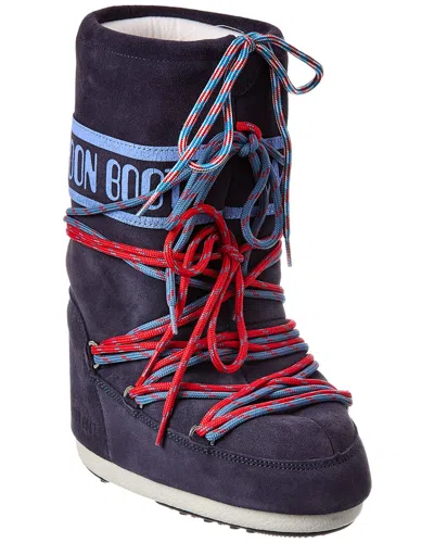 Moon Boot ® Icon Suede Laces Boot In Blue