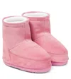 Moon Boot Icon Suede Snow Boots In Pink