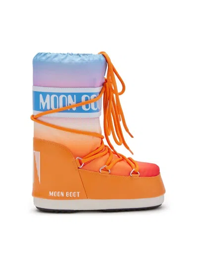 Moon Boot Kids' Icon Sunrise Snow Boots In Orange