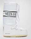 Moon Boot Icon Shell And Faux Leather Snow Boots In White